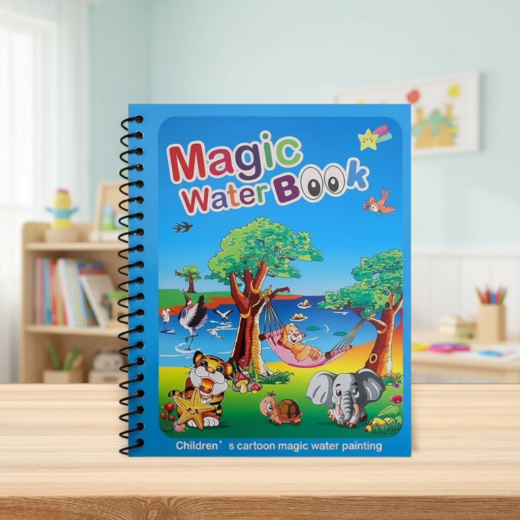 Magic Water Book - Real Background Focus