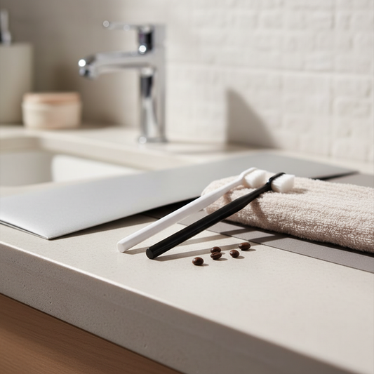 Toothbrush Real Background Lifestyle Shot